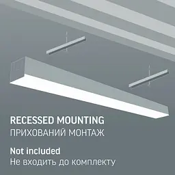 LED світильник лінійний VIDEX BN03 50W 1.2М 5000K 220V Black - мініатюра 6
