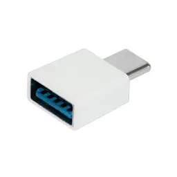 Перехідник OTG адаптер з USB на Type-C білий, універсальний конектор для флешки - мініатюра 2