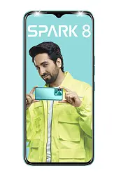Смартфон Tecno Kg6k Spark 8 4/64Gb Turquoise Cyan [72014] - мініатюра 2