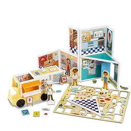 Ігровий набір Melissa & Doug Магазин піци та морозива магнітний (MD30658) - мініатюра 3