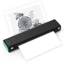 Портативний акумуляторний термопринтер M15 А4, бездротовий, Bluetooth/USB, чорний
