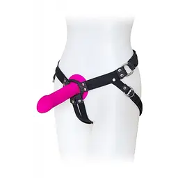 Упряж для страпона Adrien Lastic Lastic Strap-On (розово-чорний) - мініатюра 4