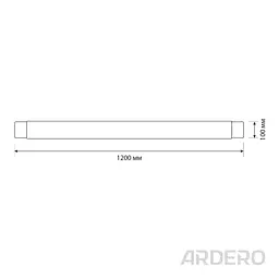 Світлодіодний лінійний світильник Ardero AL5020 100Вт 4000K призма - мініатюра 3