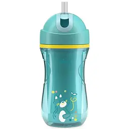 Поїльник непроливайка з трубочкою Chicco Sport Cup 266 мл 14 м+ блакитний (06991.25)
