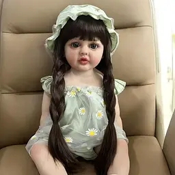 Реалістична Кукла Реборн 55 см повністю вінілова Doll Reborn Baby К0100220 - мініатюра 2