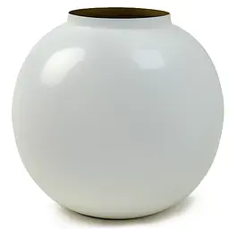 Ваза MBM HOME Елізіум залізна білий - золотий 230х230х210 мм (VB-05 WHITE/GOLD)