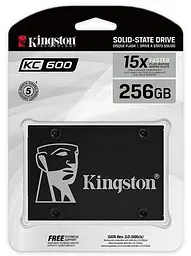 Накопичувач SSD Kingston 2.5" 256GB SATA KC600 teh0014726 - мініатюра 3