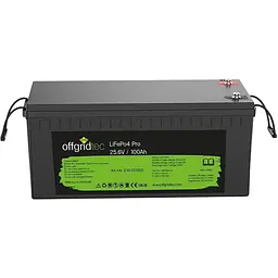 Акумулятор AGM Offgridtec LiFePO4 25.6V 100 Ah 100А BMS 2560 Wh