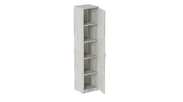 Пенал Анжело Ferrum-decor на 5 полиць із дверима 1900x400x380 ДСП Бетон 16 мм (FRD-104910)