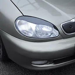 Вії фар Fly для Daewoo Lanos хвиля широка №4 Чорні 2 шт - мініатюра 4