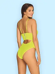 Боді Obsessive Neonia S/M жовтий - мініатюра 4