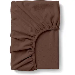 Простирадло Cosas варена бавовна на резинці для коляски та люльки 40x80 cocoa brown, каштан (82WashedCottonCocoaBrown_FittedStroller_40х80)