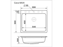 Кухонная мойка Interline Cava Maxi Avena - миниатюра 6