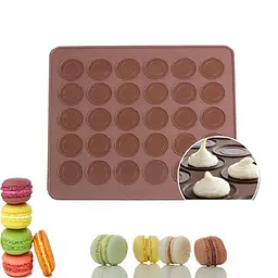 Форма силіконова для випікання «Macaroons» килимок 25х28 см (30 шт. х 3,5 см), Kitchen Master Коричневий 85271 - мініатюра 4