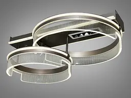Стельова LED-люстра з пультом, диммером та підсвічуванням Diasha 5237/400+300 - мініатюра 3