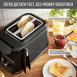 Тостер Tefal Includeo 850 Вт чорний (TT533811) - мініатюра 6