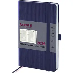 Щотижневик Axent 2026 Partner Lines 125 x 195 мм темно - синій (8515-26-02-A)