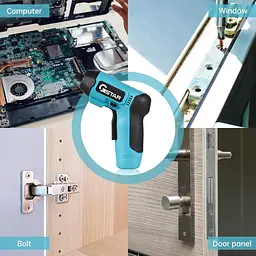 Електрична викрутка 3,6 В з живленням від батареї USB-зарядка 3 Нм Електроінструменти для свердління Акумуляторна викрутка з CRV - мініатюра 7