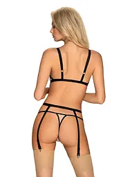 Комплект білизни Obsessive Nudelia L/XL тілесний - мініатюра 2