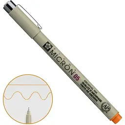 Лінер Pigma Micron (0.5) 0.45 мм Оранжевий Sakura