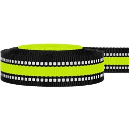 Повідець для собак BronzeDog Mesh, розмір L, 200х2,5 см, лимонний - мініатюра 5