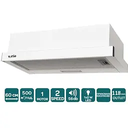 Витяжка Ventolux Garda 60 WH (500) LED - мініатюра 7
