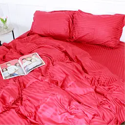 Постільна білизна MirSon SatinStripe 30-0018Red 110х140 Дитячий (2200005246276) - мініатюра 3