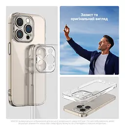 Прозрачный чехол для Infinix Hot 50i Smart 9 с защитой камеры, тонкий, силиконовый, бесцветный, ударопрочный, противоударный бампер с закрытой камерой, ArmorStandart (ARM80953) - мініатюра 5