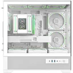 Корпус GameMax Vista 2 M Tempered Glass без БЖ White (VISTA 2 MW) Без БП - мініатюра 2