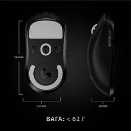 Миша Logitech G Pro X Superlight Wireless Black (910-005880) Б/в - мініатюра 8