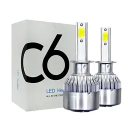 Лампа автомобільна LED C6 H1 діодна лампа для автомобіля Silver (av199) - мініатюра 4