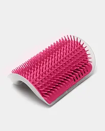 Щітка-чесалка для кішок Semi Brush-comb, Pink з кутовим кріпленням до стіни