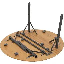 Стіл Bo-Camp Poundbury Round Brown 90x90 см (1404656) - мініатюра 6