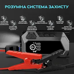 Пускозарядний пристрій Jump Starter 12V Diesel Universal, зарядний пусковий пристрій + автокомпресор (ST) - мініатюра 3