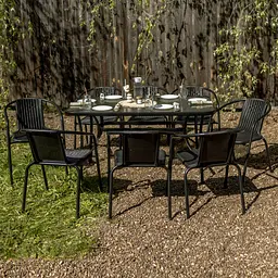 Комплект садових меблів 4Points Ravello-8 з прямокутним столом 140x80x70 см - мініатюра 3