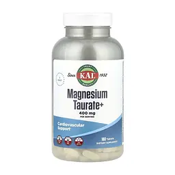 Магній Таурат, Magnesium Taurate 400mg - 180 tabs
