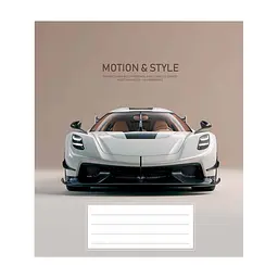 Зошит Школярик Motion and style 48 аркушів клітинка (048-3692K), в асортименті - мініатюра 4