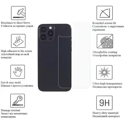 Скло захисне Drobak back panel Apple iPhone 15 Pro Max (292939) - мініатюра 4