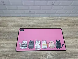 Великий килимок для мишки WorkPlaceShop ART Котики 900 x 400 мм