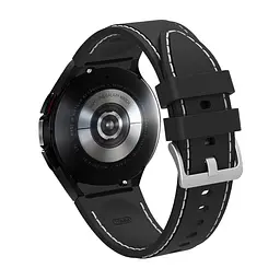 Ремінець для Samsung Galaxy Watch 6 40mm 6 44mm - чорно-білий ширина кріплення 20мм силікон Watchbands RLine (W43-9WB86225674) - мініатюра 2