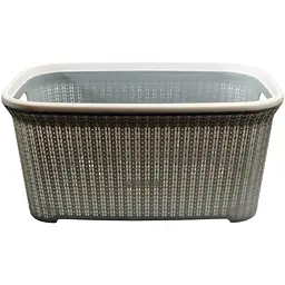 Кошик для  білизни Stars Plast прямокутний 35 л 55х36х25 см сірий (94131/сір)