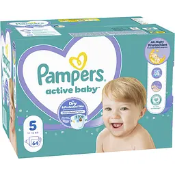 Набір підгузки Pampers Active Baby Розмір 5 (11-16 кг) 64 шт. - мініатюра 2