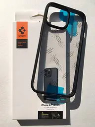 Оригінальний протиударний чохол для iPhone 13 Pro Max (6.7") Spigen Ultra Hybrid Matte Black (ACS03205) - мініатюра 3