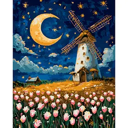 Картина за номерами Santi Чарівний млин, 40x50см, LED підсвітка (956664)