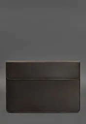 Шкіряний чохол-конверт BlankNote на магнітах для MacBook 14 Темно-коричневий Crazy Horse - мініатюра 2