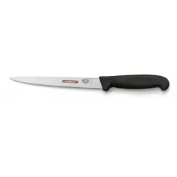 Кухонний ніж Victorinox Fibrox філевий 18 см, чорний (5.3813.18)