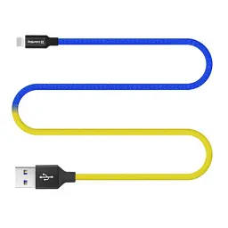 Дата кабель USB 2.0 AM to Lightning 1.0m National ColorWay (CW-CBUL052-BLY) - мініатюра 5