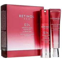 Набір для догляду за шкірою обличчя Tony Moly Red Retinol 0.1% Wrinkle Multi Cream Set: крем для обличчя 50 мл + крем для обличчя 30 мл - мініатюра 3