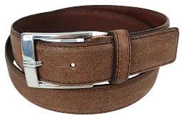 Ремінь чоловічий Vanzetti Vintage 116 см 3.3 см шкіра Коричневий - мініатюра 4