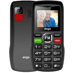 Мобільний телефон Ergo R182 Black